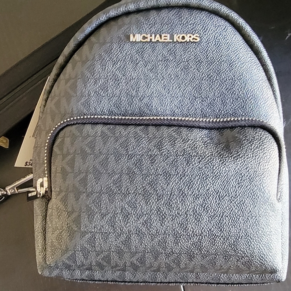 black michael kors mini backpack